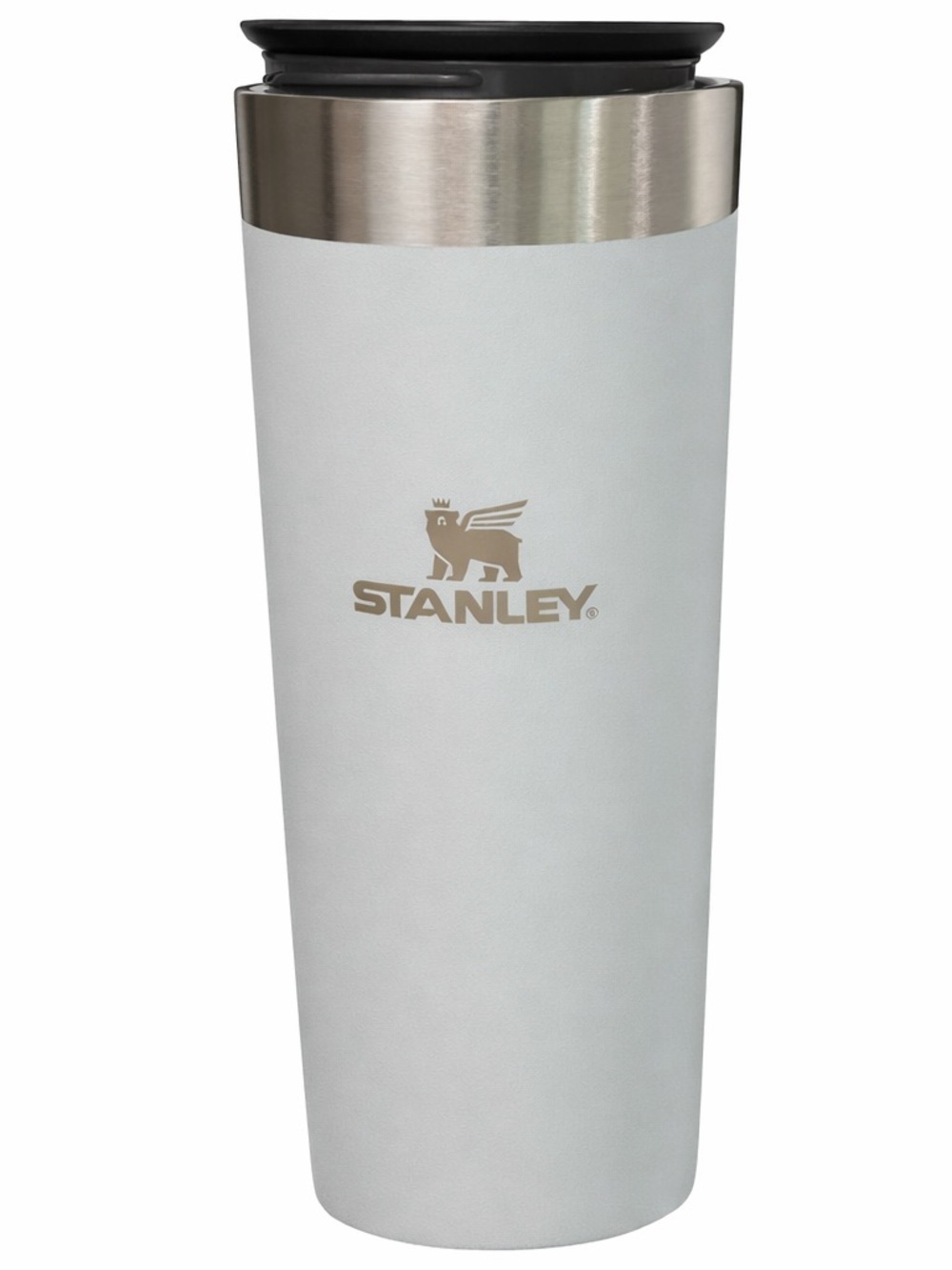 Stanley Light Gray and Silver Travel Mug